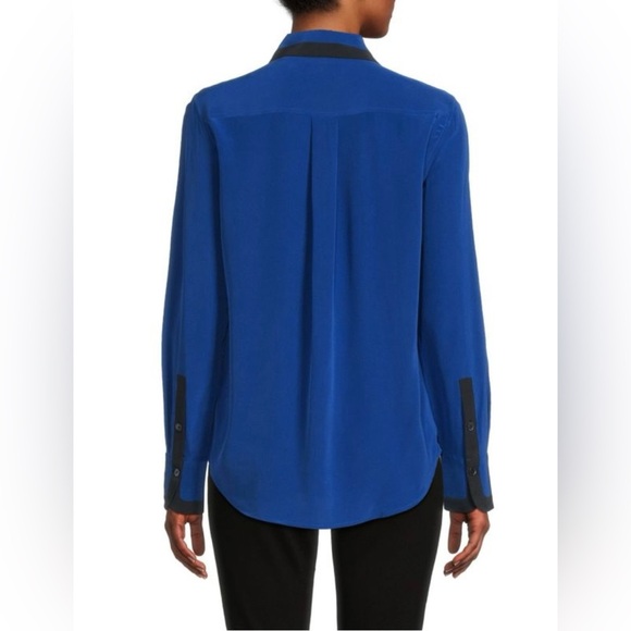 Equipment Leoncel Two Tone Silk Shirt | NWT | Medium - Picture 2 of 6